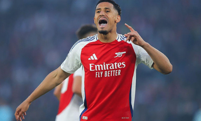 Saliba menghadapi tiga hingga empat minggu di sela -sela dengan cedera pergelangan kaki