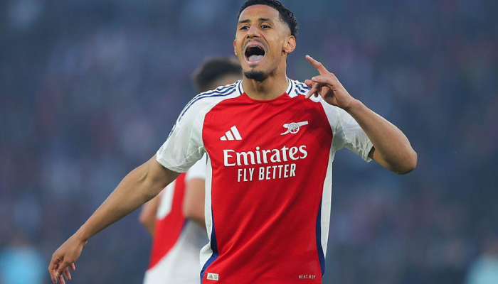 Saliba menghadapi tiga hingga empat minggu di sela -sela dengan cedera pergelangan kaki